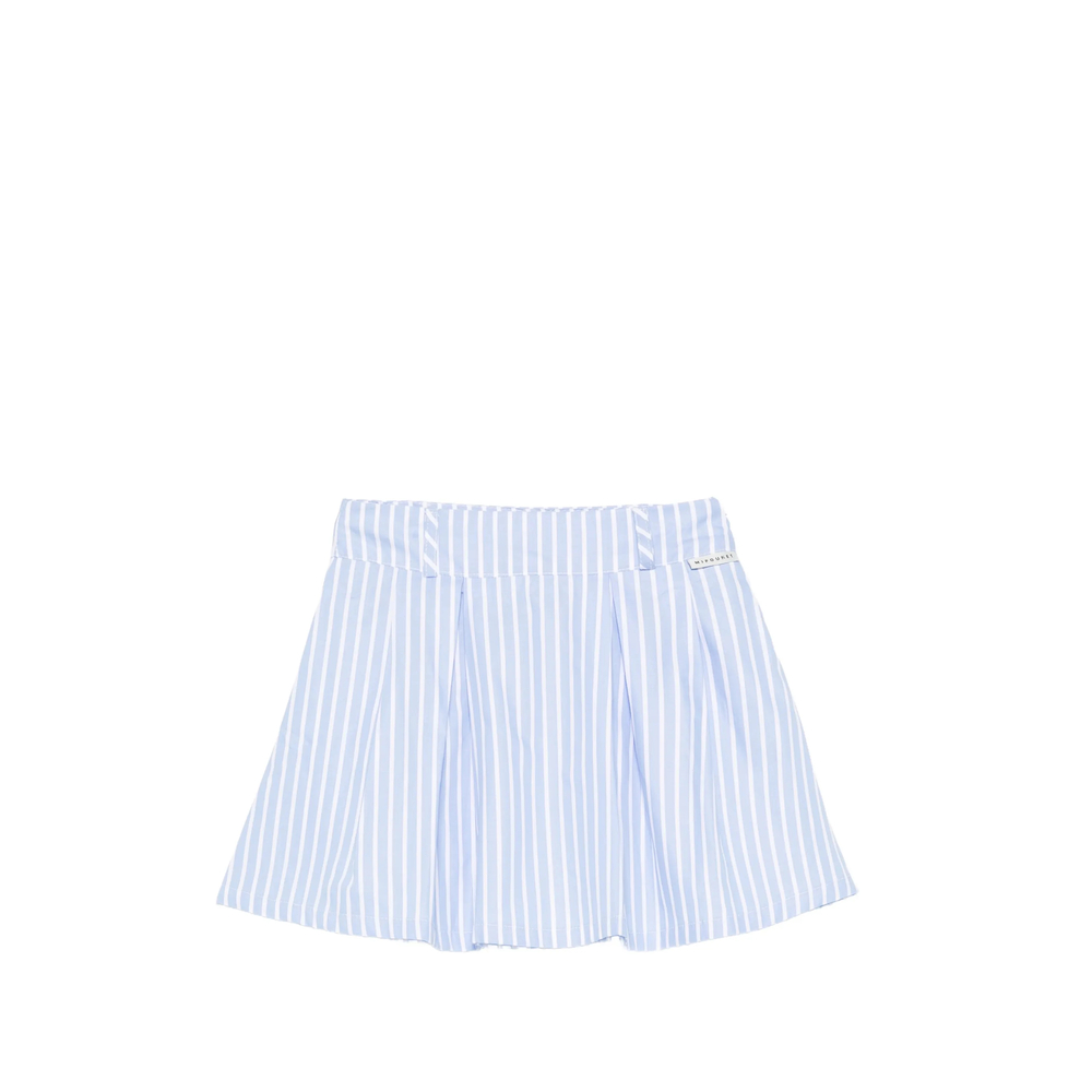 Sia Striped Pleated Mini Skirt