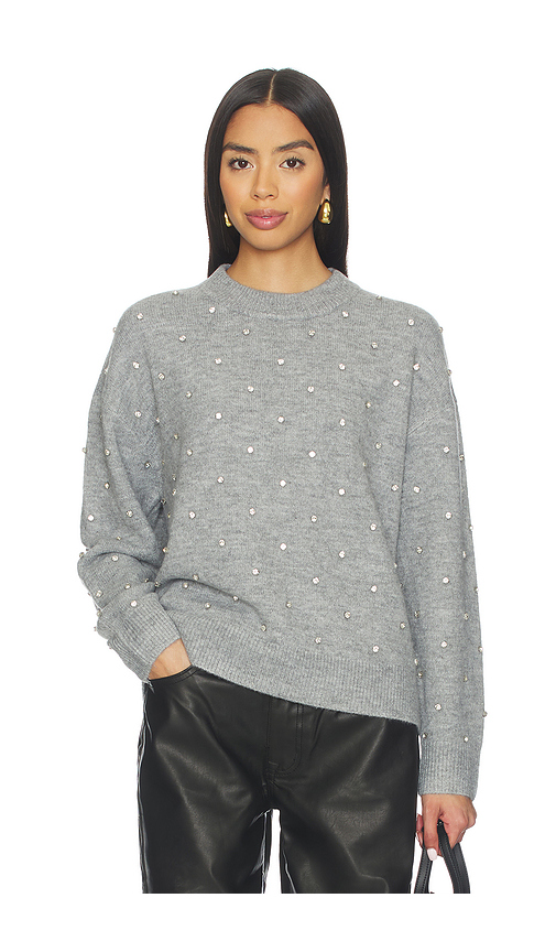 PISTOLA Aura Relaxed Crew Neck Sweater in Grey. - XS also in L, M
