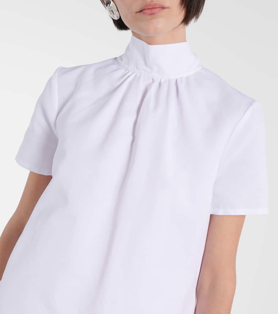 Staud Procida high-rise cotton maxi skirt