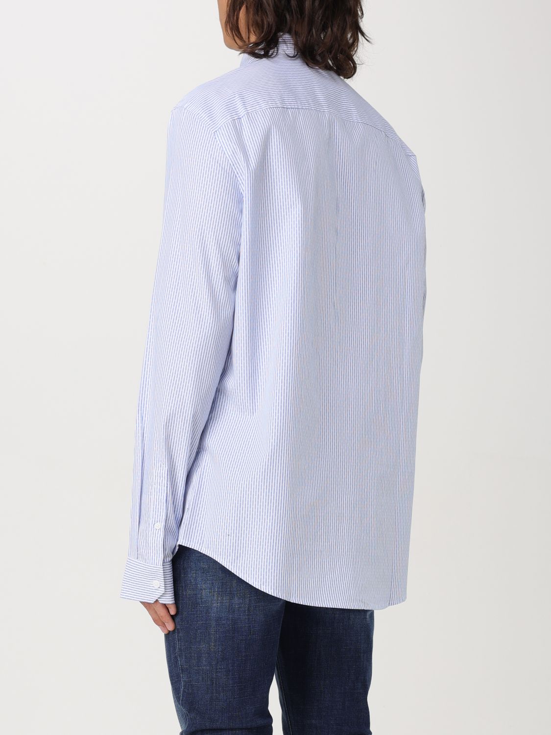 Shirt Men color Gnawed Blue