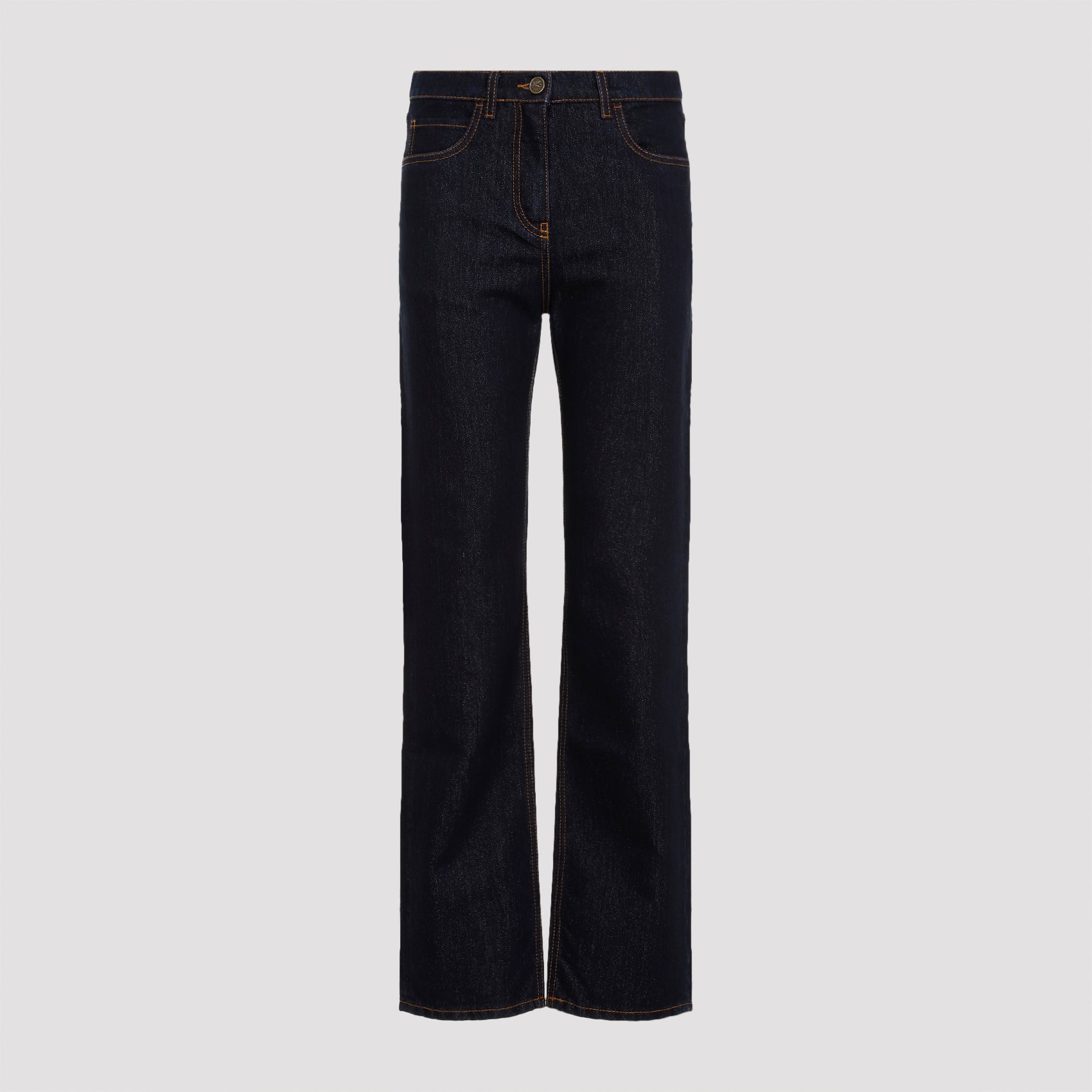 Lurex-Detail Wide Leg Jeans