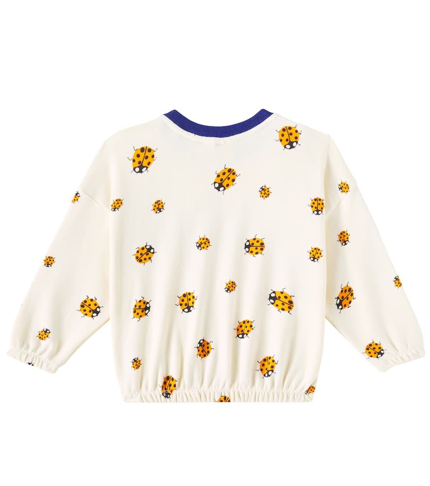 Mini Rodini Ladybugs cotton jersey sweatshirt