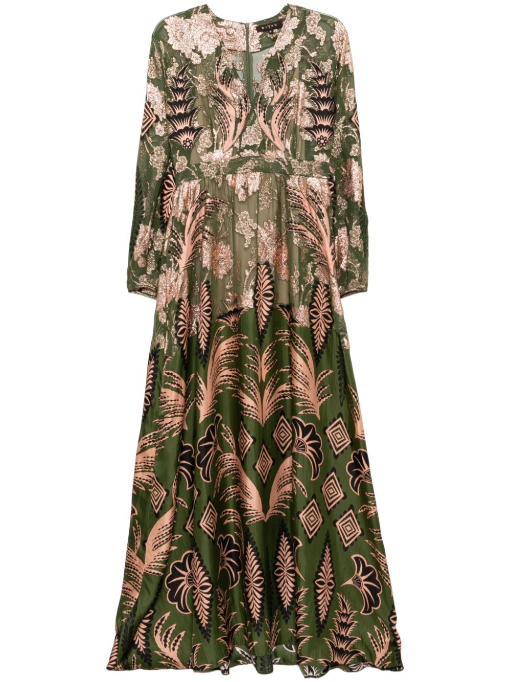 Empire long dress - Green