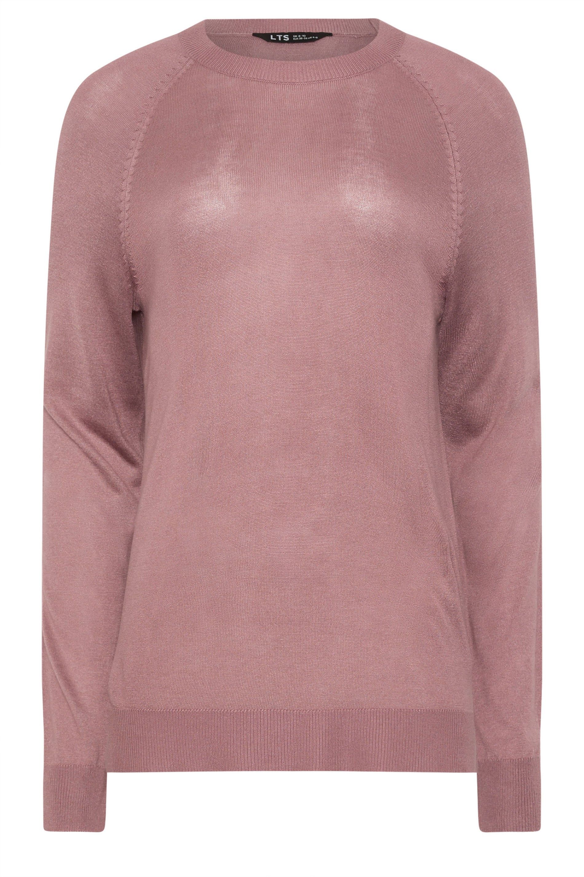 Long Tall Sally Tall Lightweight Jumper In Dusty Pink