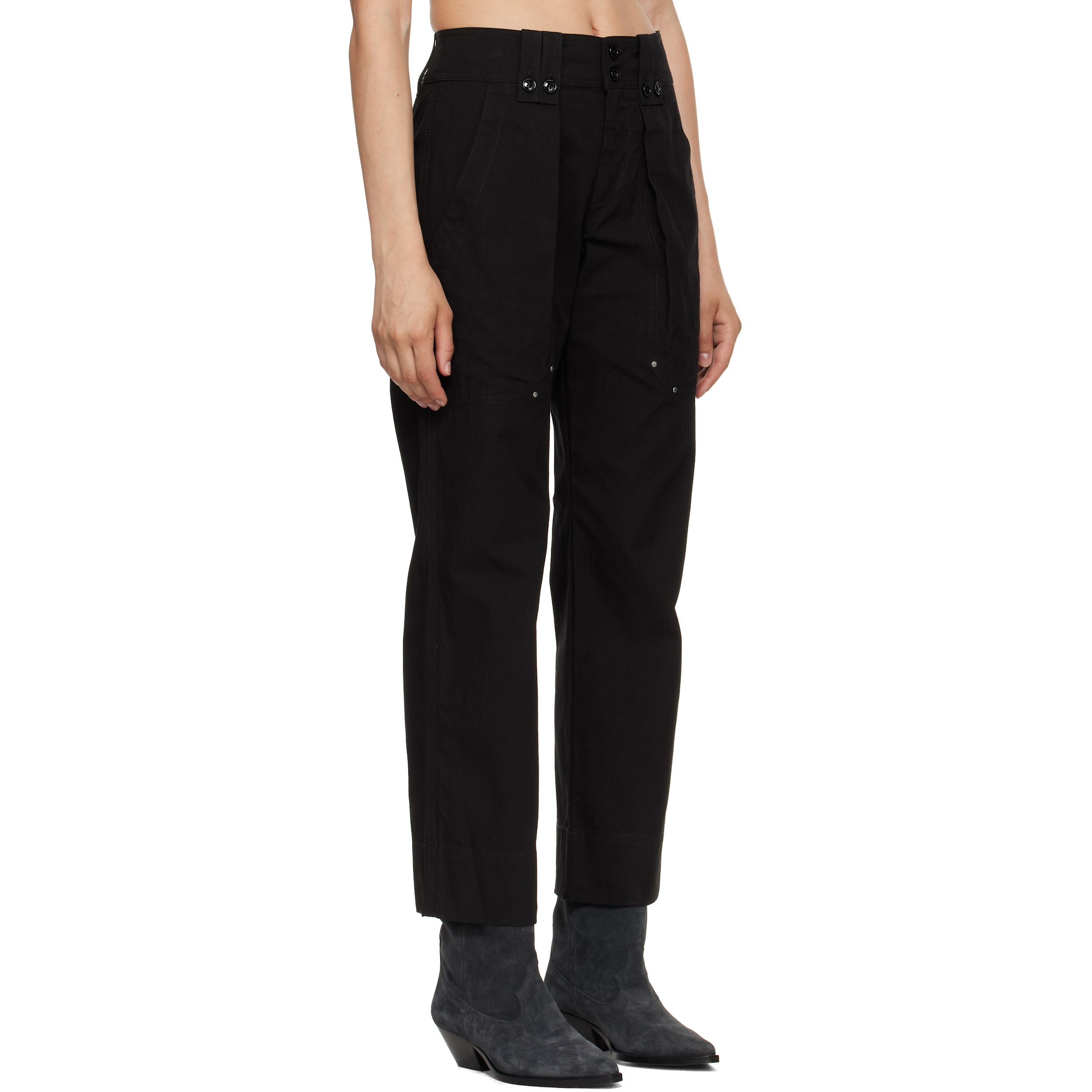 Black Amandine Trousers