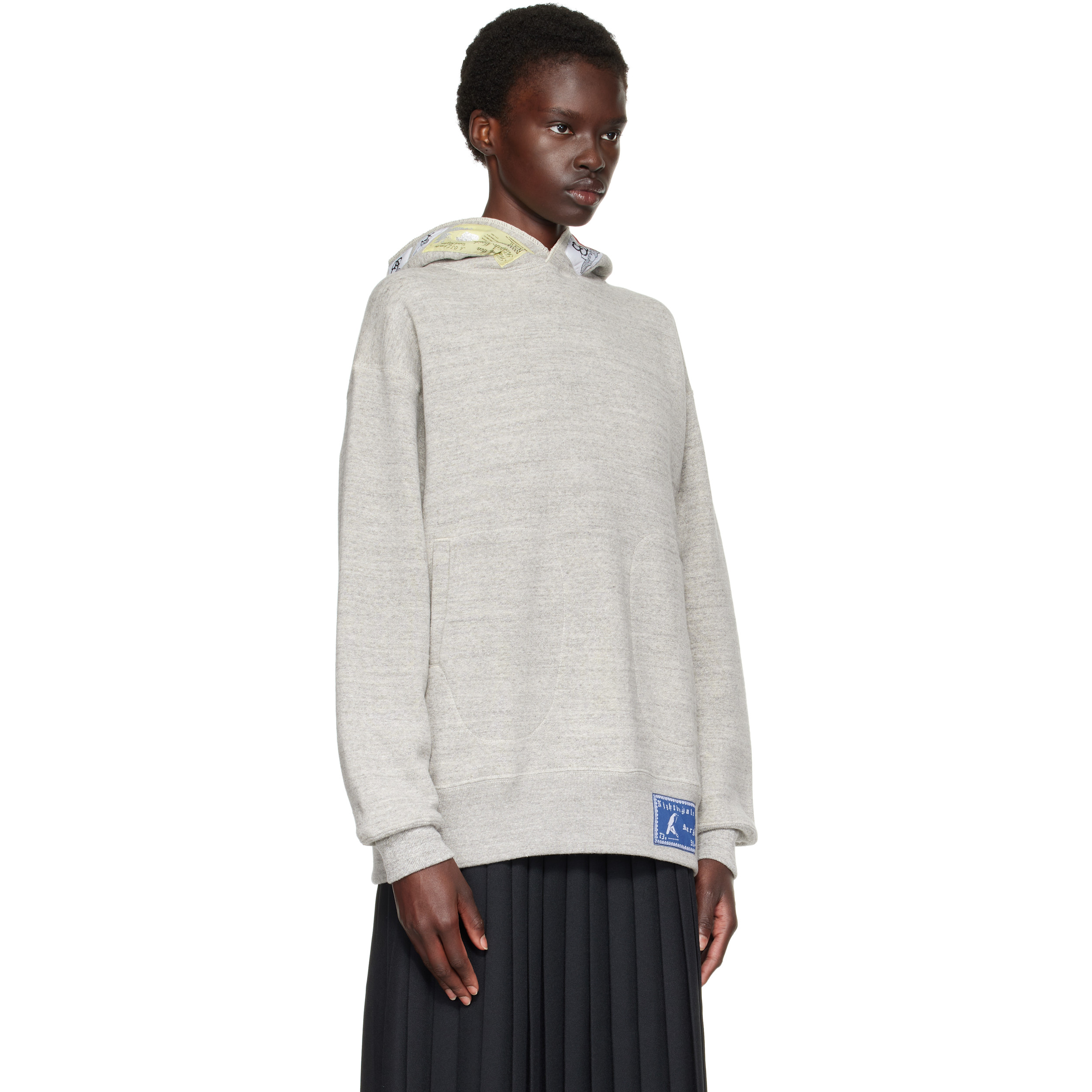 Gray AG Spalding Edition CB Patch Sideline Parka Hoodie