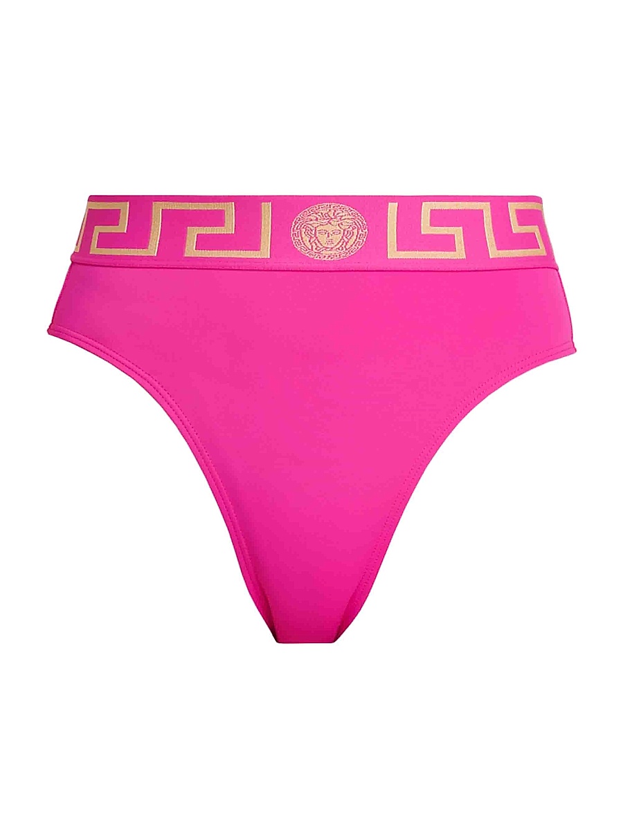 Women's Greca Bikini Bottoms - Pink Sapphire