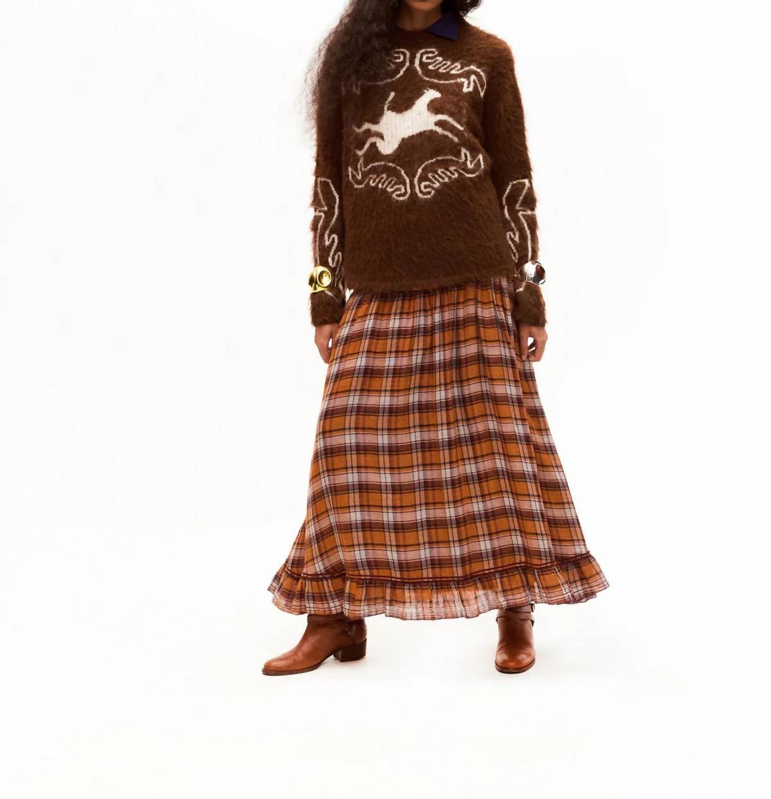 Jinete Maxi Skirt In Brown