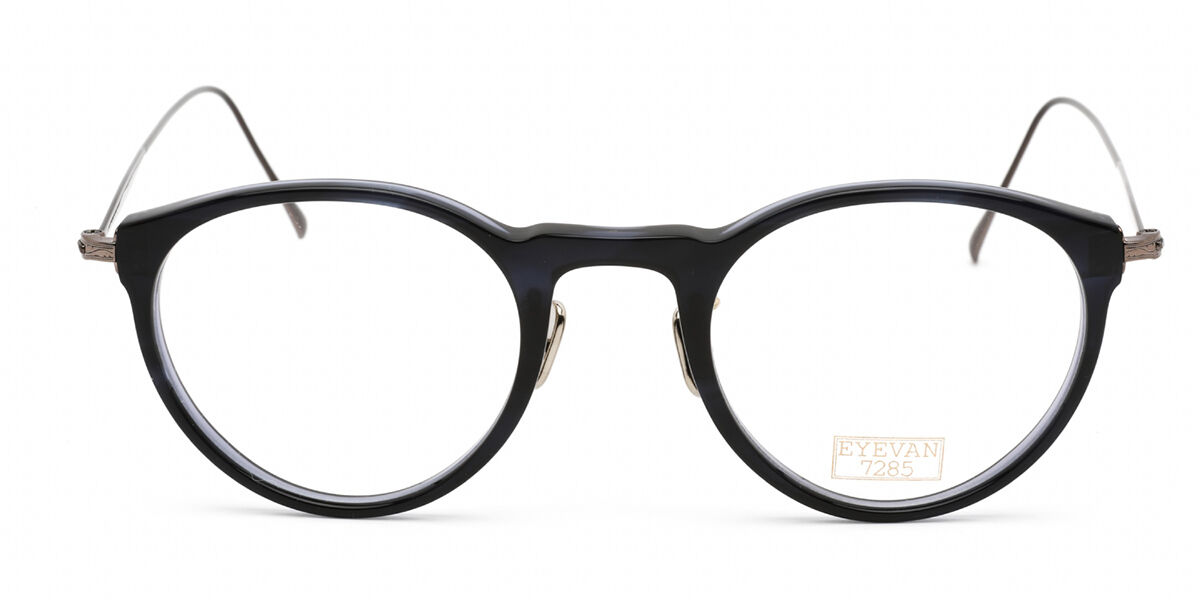 Eyevan 414 2023 Men's Glasses Black 46 - Free Lenses - Blue Light Block Available