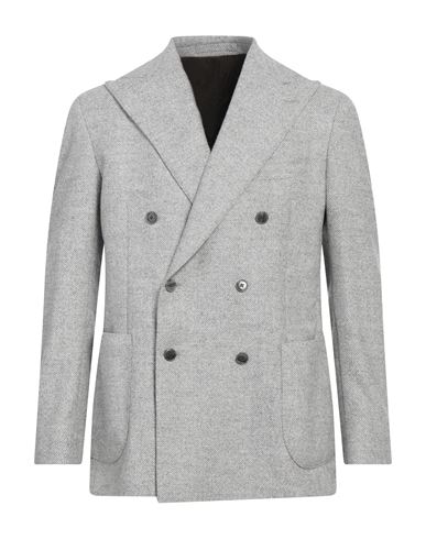 Man Blazer Light grey Size 38 Alpaca wool, Virgin Wool, Cotton, Polyamide