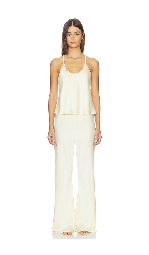 LUNYA Washable Silk - Bias Cami Pant Set in Yellow. - M also in L, S