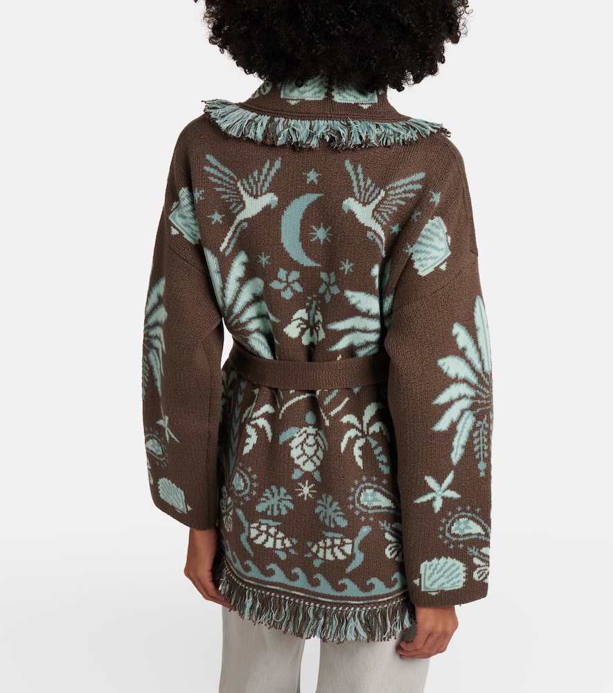 Echoes Of The Island wool and cotton cardigan