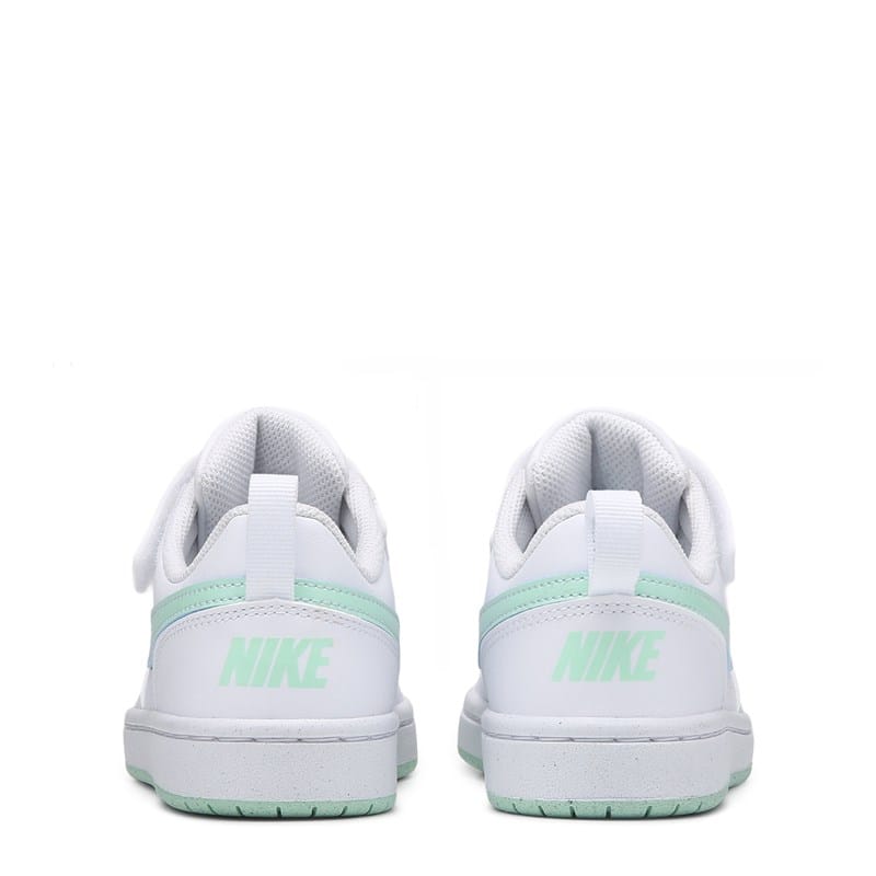 Kids' Court Borough Recraft Low Top Sneaker Little Kid Shoes (White/Mint/Blue)
