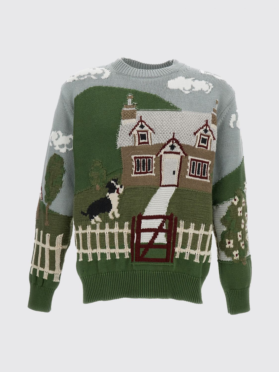 Junya Watanabe - graphic crew neck sweater long sleeve