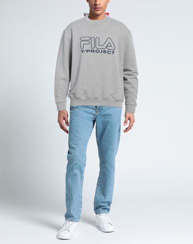 Man Sweatshirt Grey Size L Cotton