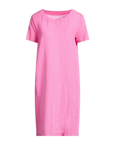 Woman Mini dress Fuchsia Size 6 Linen