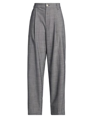 Woman Pants Grey Size 6 Polyester, Virgin Wool, Elastane