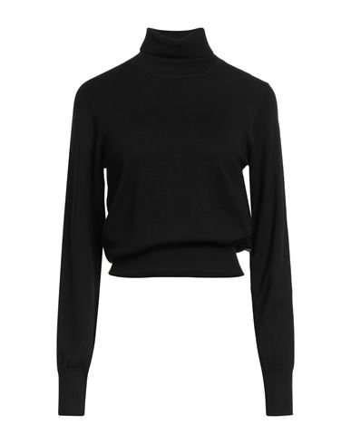 John Richmond Woman Turtleneck Black Size S Viscose, Polyester, Nylon