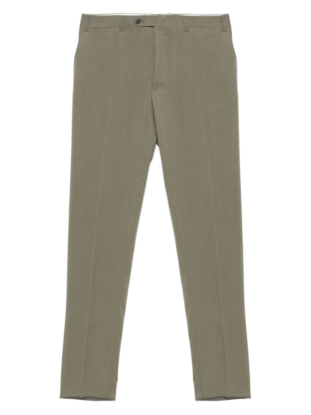 Canali pressed-crease trousers - Green