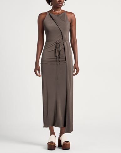 Woman Maxi dress Taupe Size L Tencel
