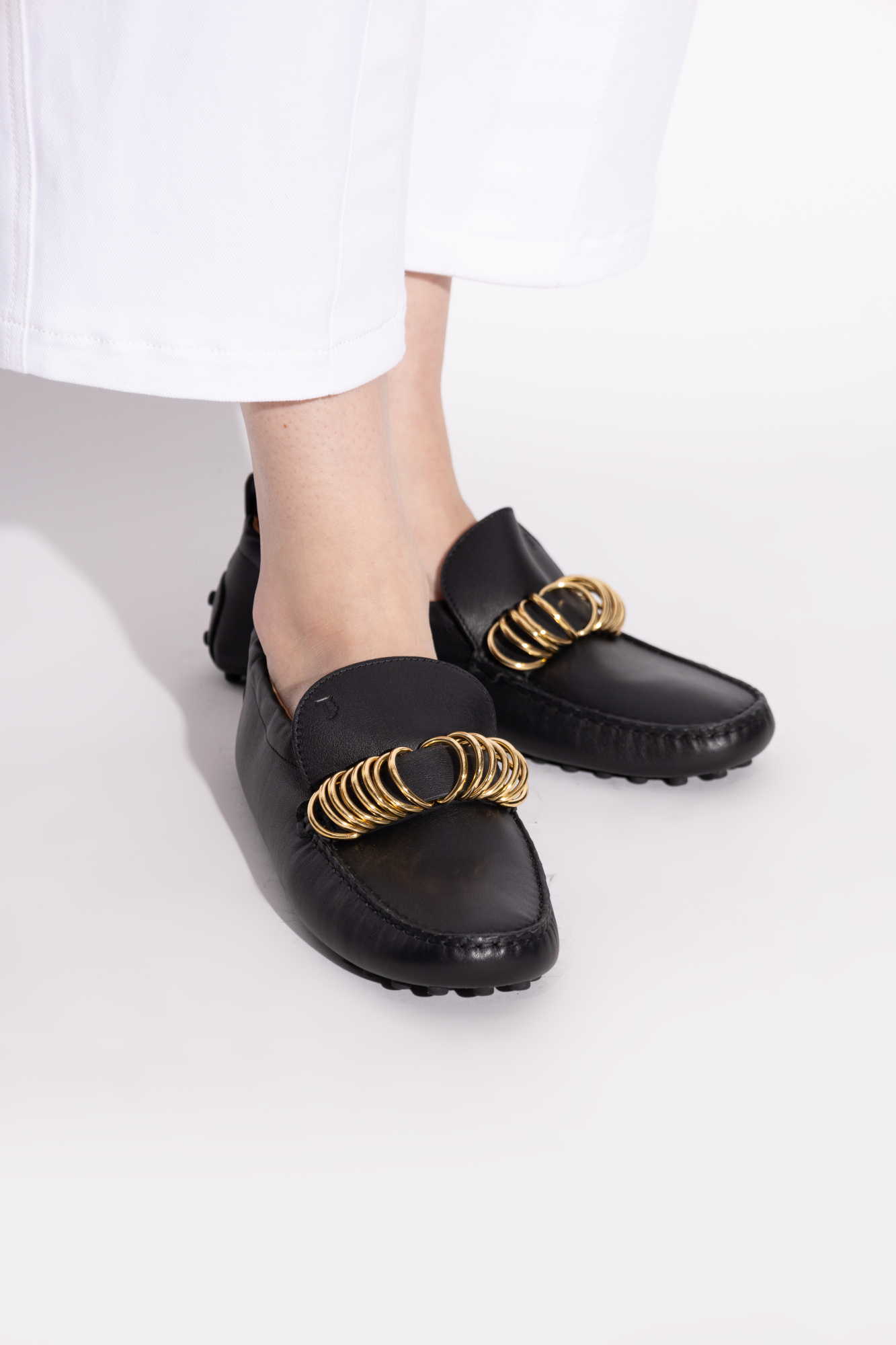 Tod’s Leather Loafers, Women's, Black