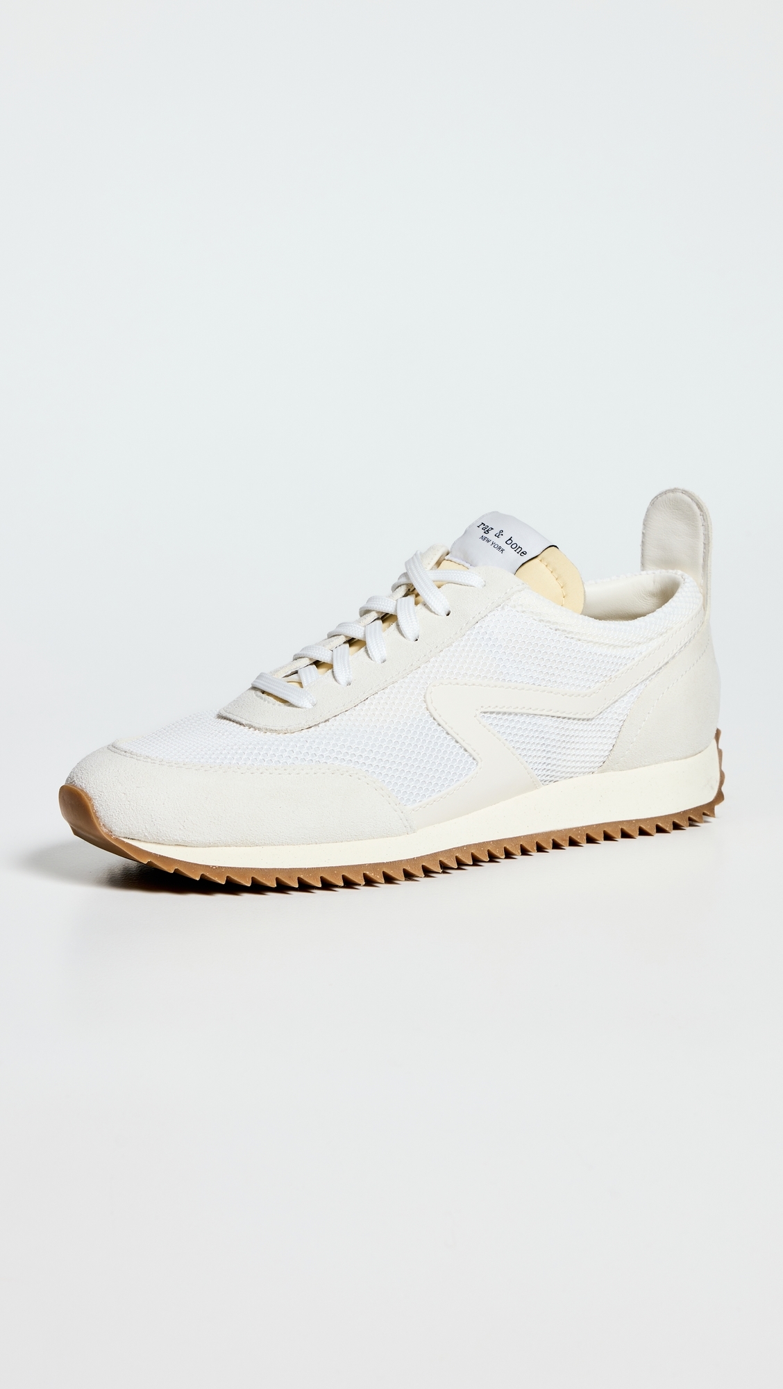 Retro Runner Mesh Sneakers Off White