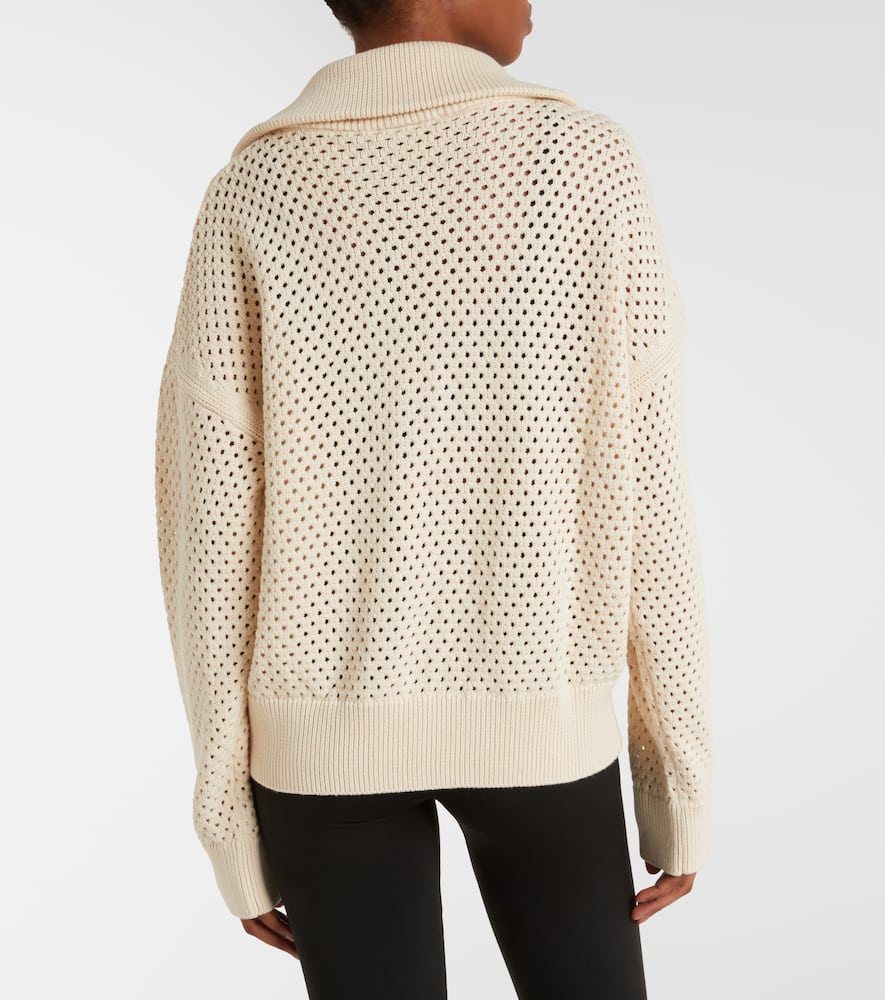 Myrtle pointelle cotton cardigan