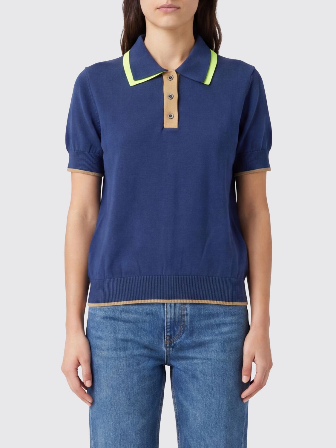 Polo Shirt Woman color Blue