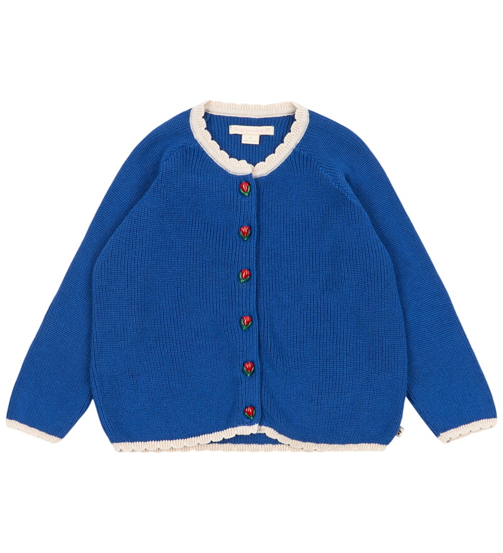 Konges Sløjd Cardigan - Knitted - Lallo - Blue - Konges Sløjd - 9-10 Y 134-140 - Cardigan