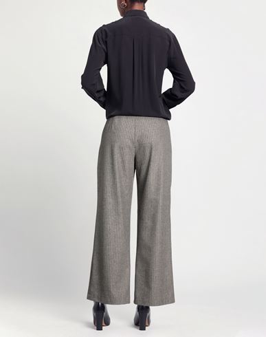 Woman Pants Grey Size 16 Wool, Polyester, Viscose, Polyamide, Elastane