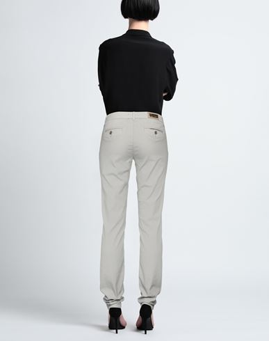 Woman Pants Grey Size 26 Cotton, Polyester, Elastane