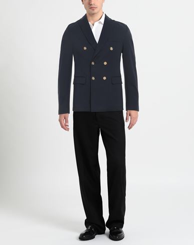 Man Blazer Midnight blue Size 38 Cotton, Polyamide, Elastane