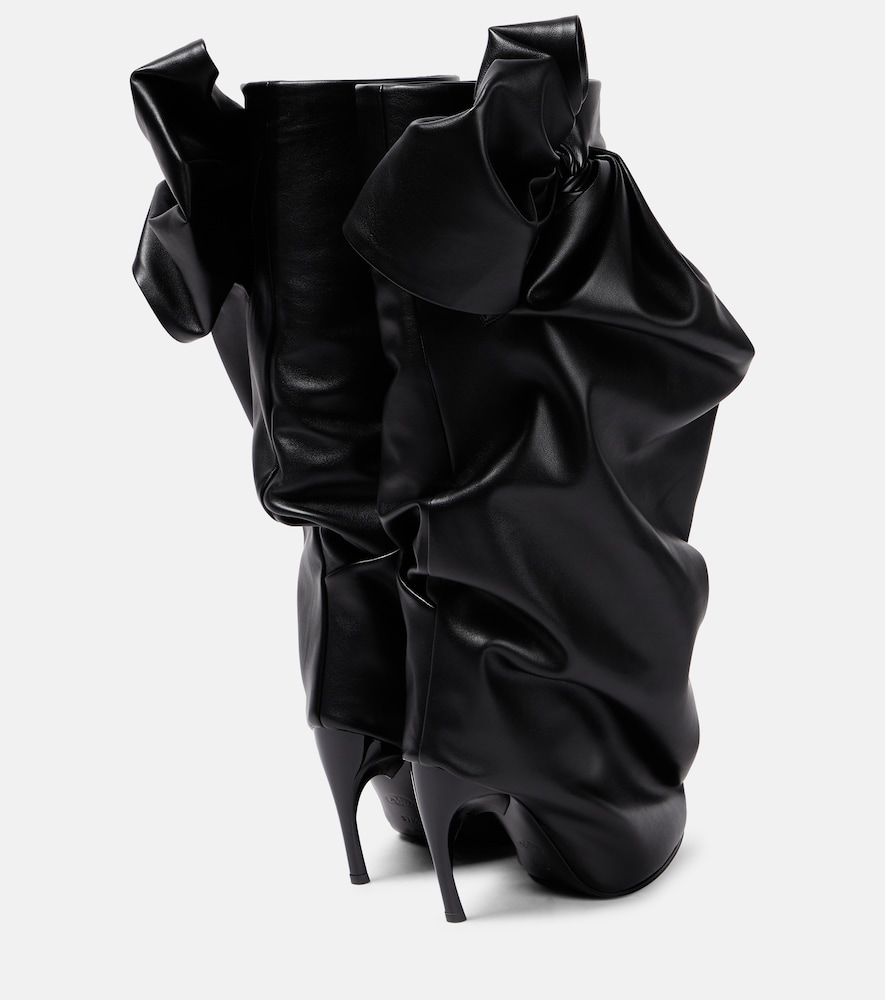 Leather knee-high boots