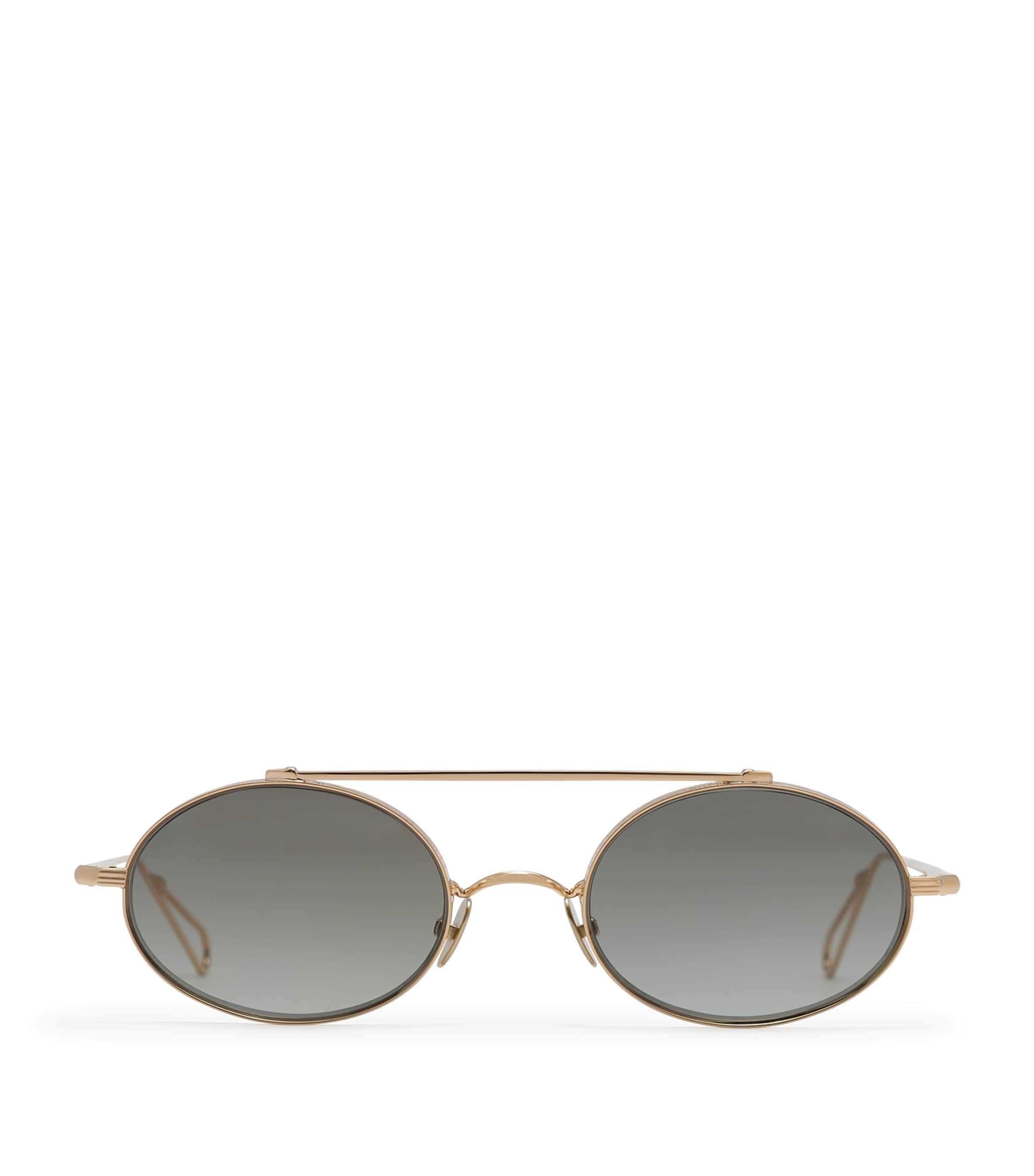 Metal Turbigo Oval Sunglasses