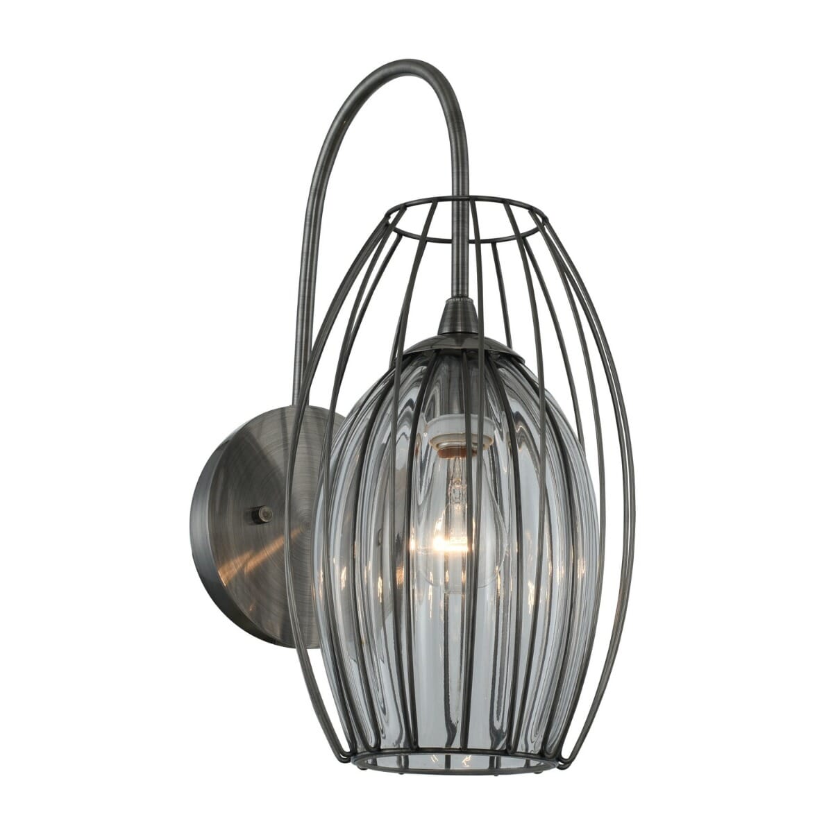 Emilia 16" Outdoor Wall Light in Chemical Stainless Stee