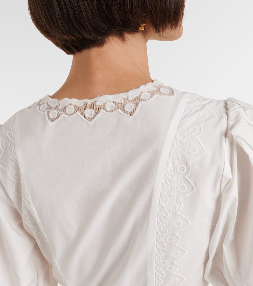 Camila embroidered cotton minidress