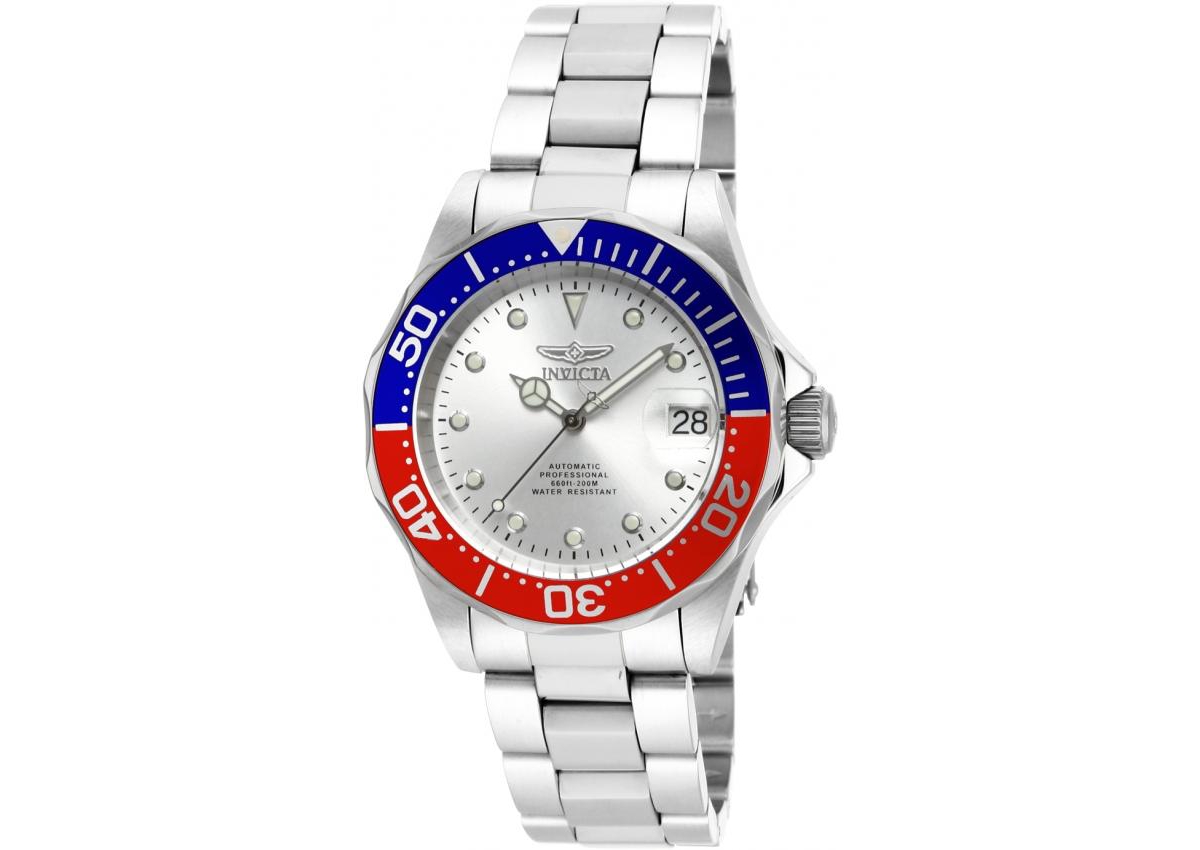 Men's 17041 Pro Diver Automatic 3 Hand Dial Watch - Silver