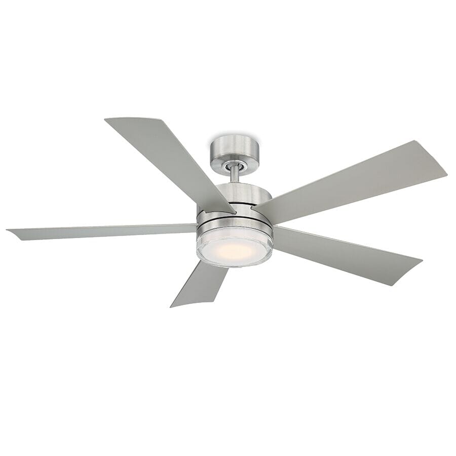 Modern Forms Wynd 52" Indoor/Outdoor Ceiling Fan in Stainless Stee