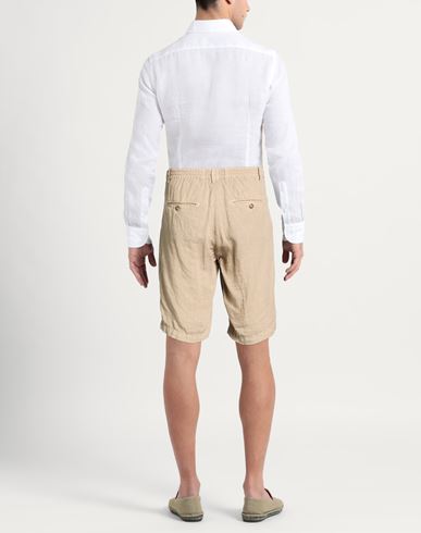 Man Shorts & Bermuda Shorts Beige Size 28 Linen