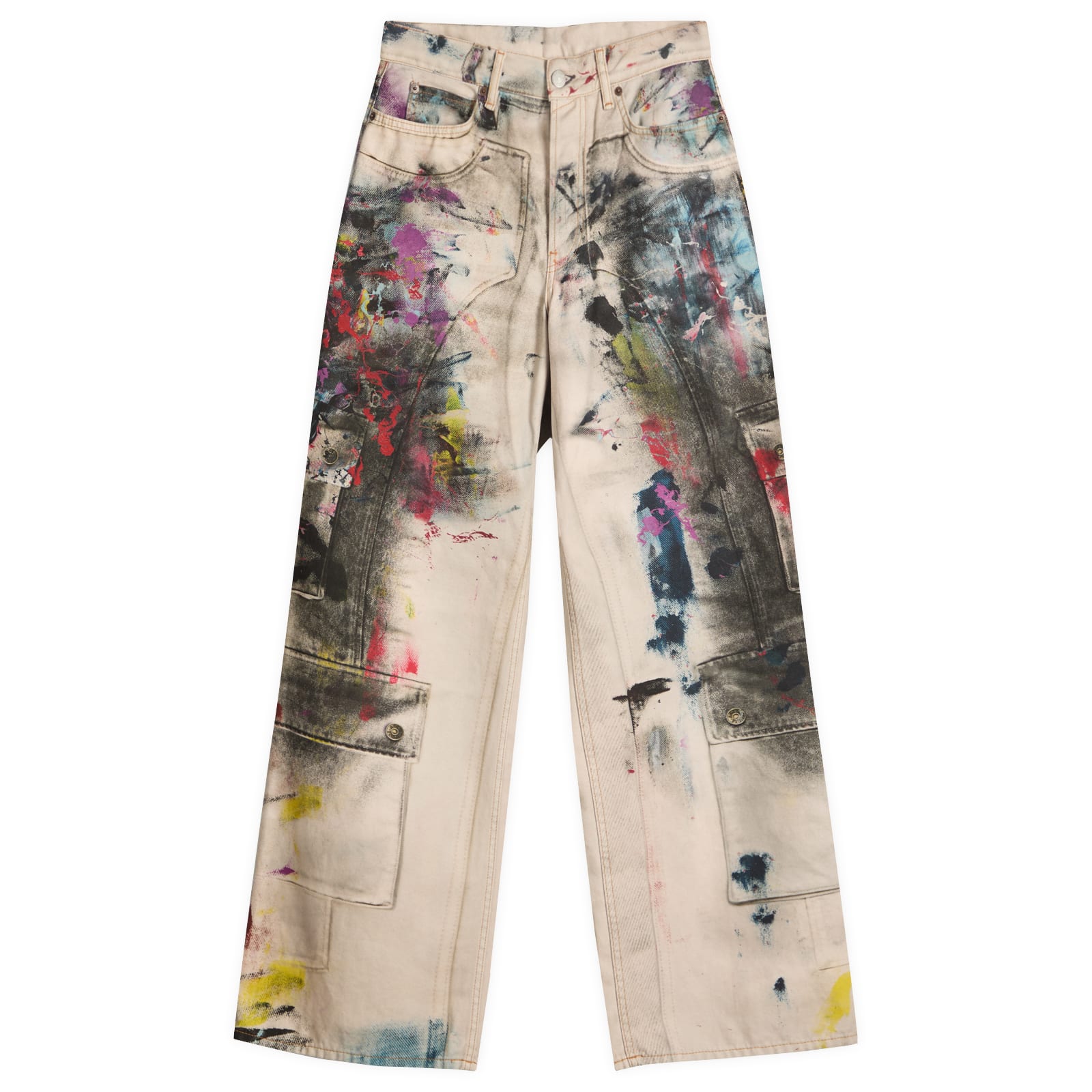 Men's 1981 U Painter Printed Decorator Jeans White/Multi