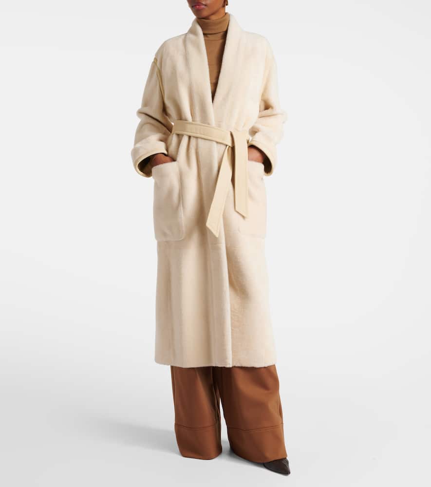 Mantel Glassa aus Shearling