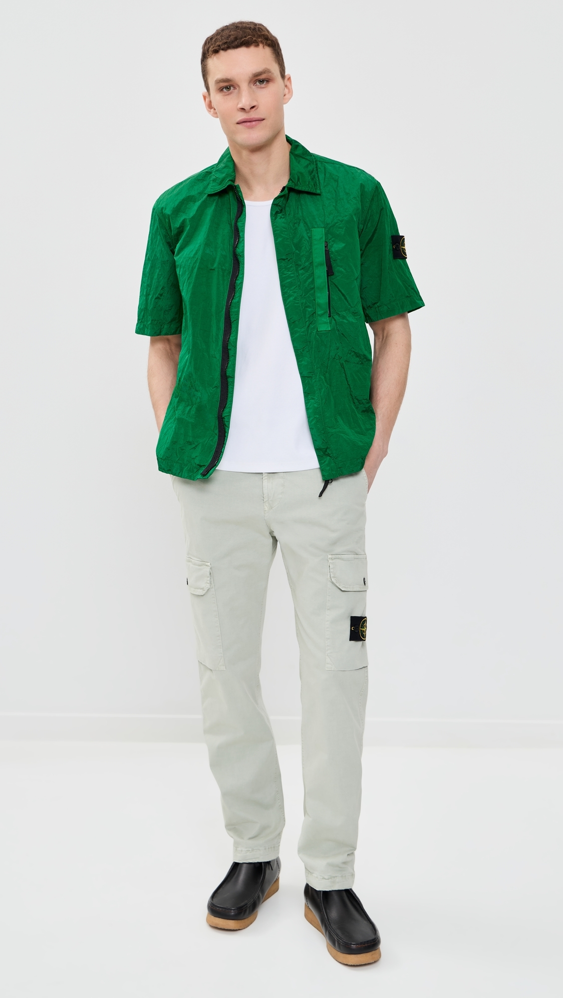 Nylon Metal Shirt Malachite