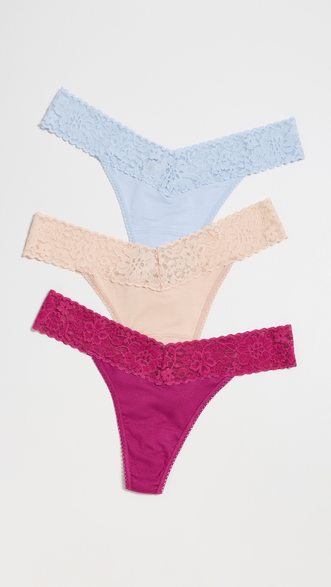 Dreamease Original Rise Thong 3 Pack Plss One Size