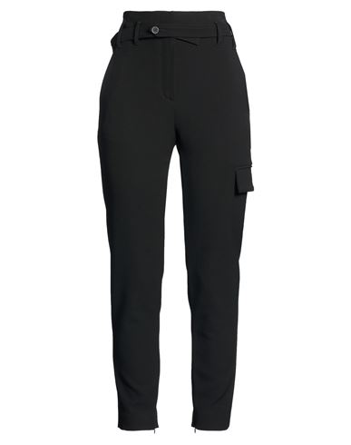 Woman Pants Black Size 2 Polyester, Viscose, Elastane