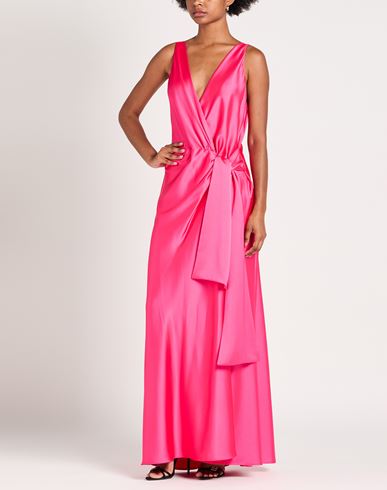 Woman Maxi dress Fuchsia Size 12 Polyester