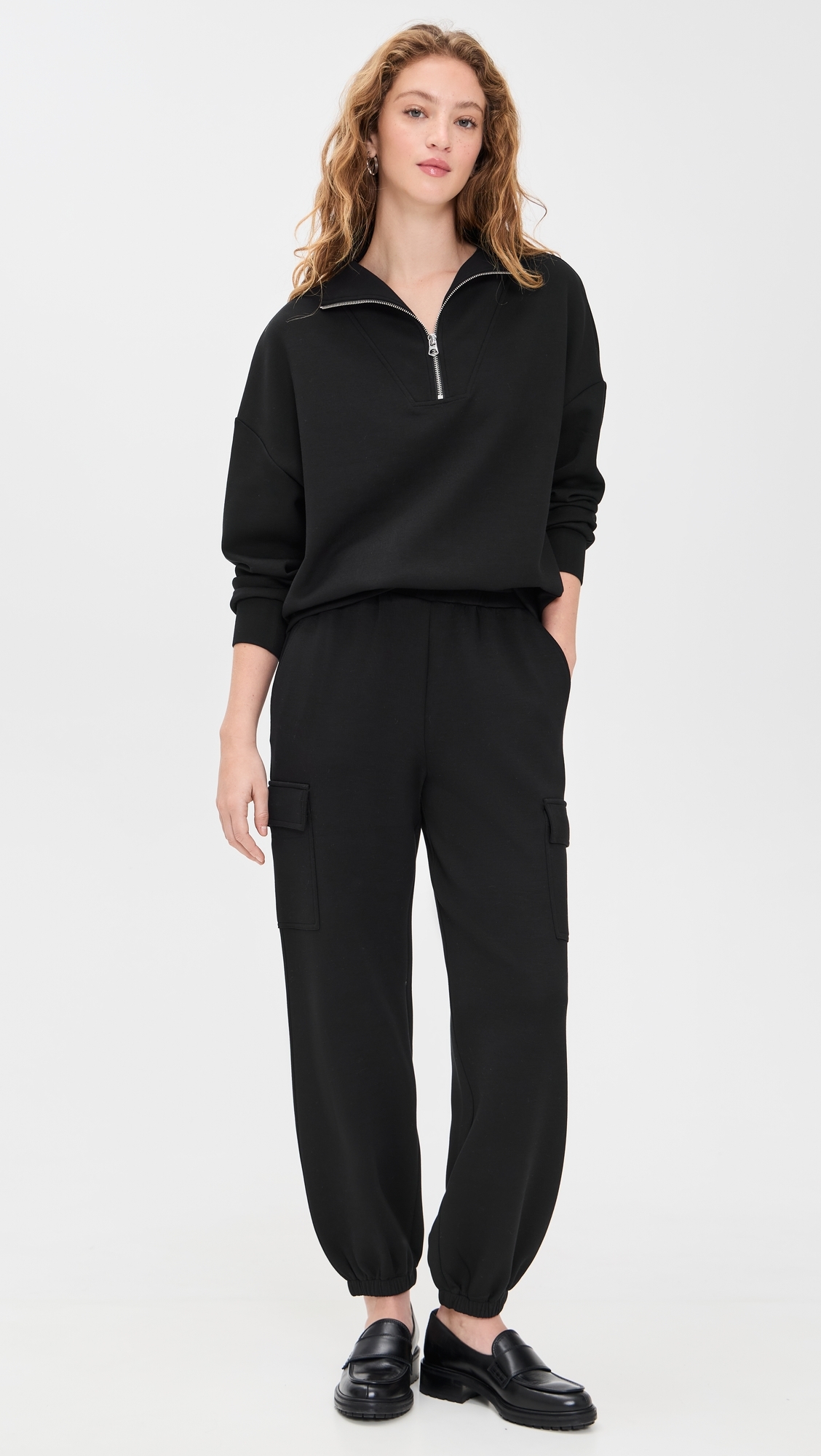 Hawley Half-Zip Sweatshirt Black
