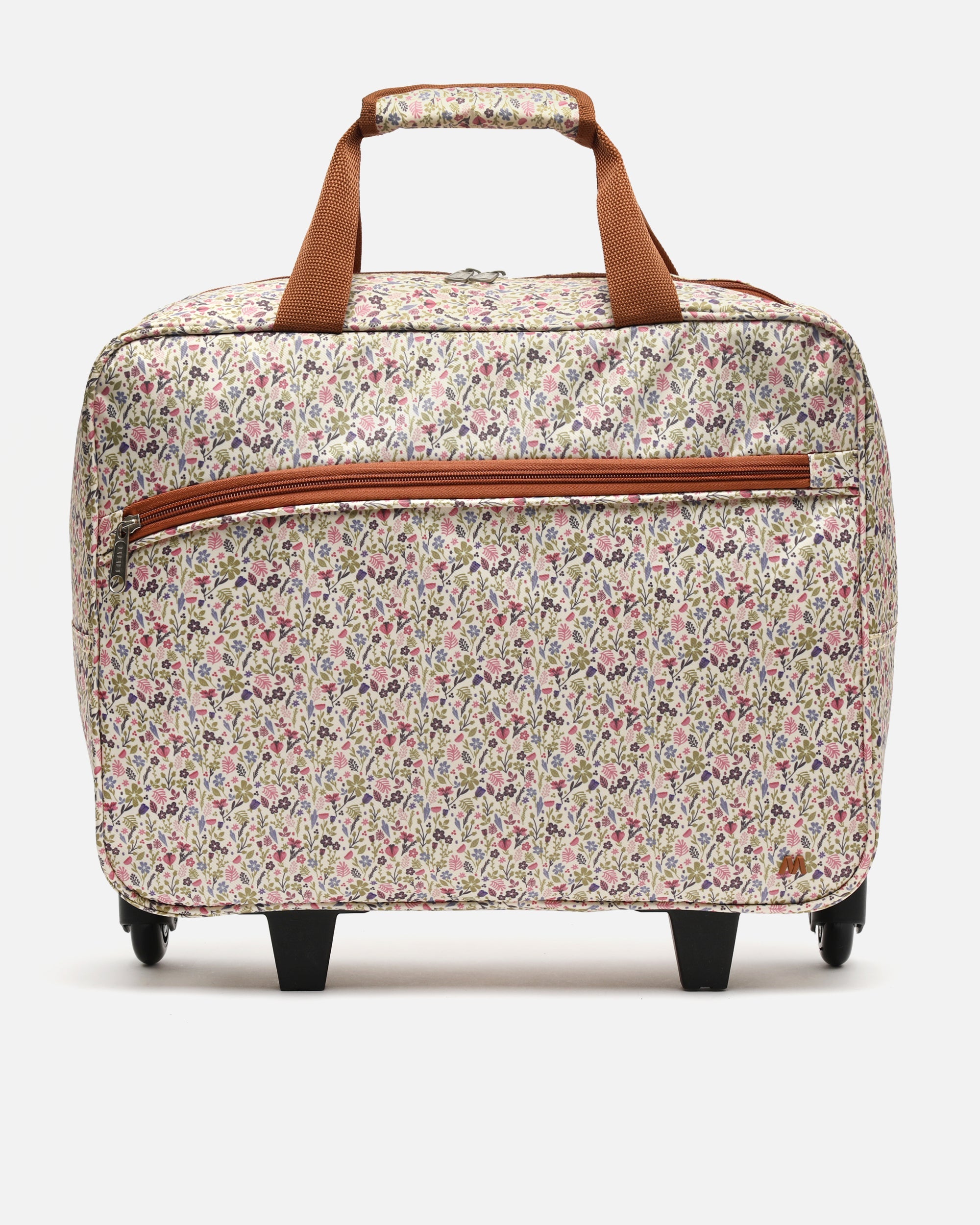 Misako Crosmi printed wheeled travel bag Sand
