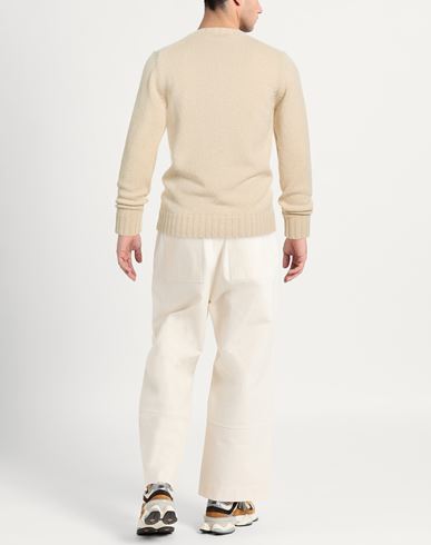 Man Sweater Sand Size 38 Merino Wool