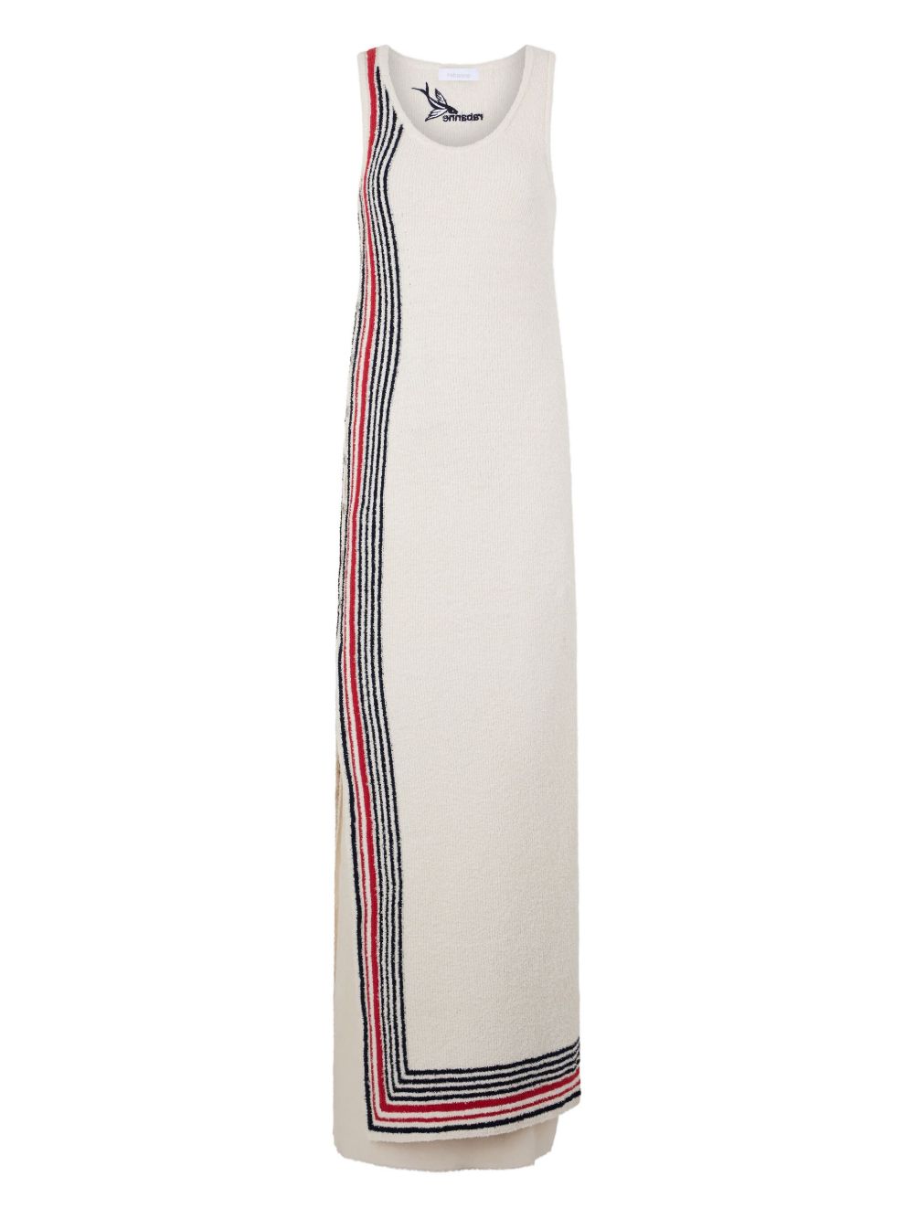 Rabanne striped sleeveless maxi dress - Neutrals