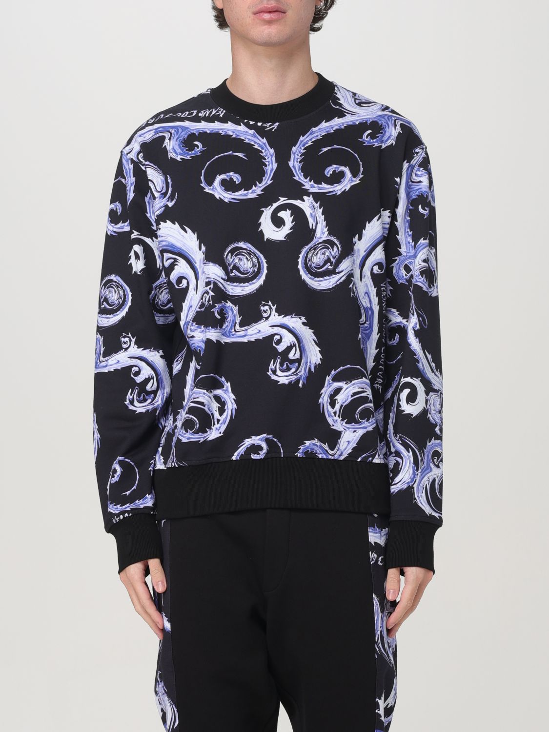 Regalia Baroque print cotton sweatshirt - Black